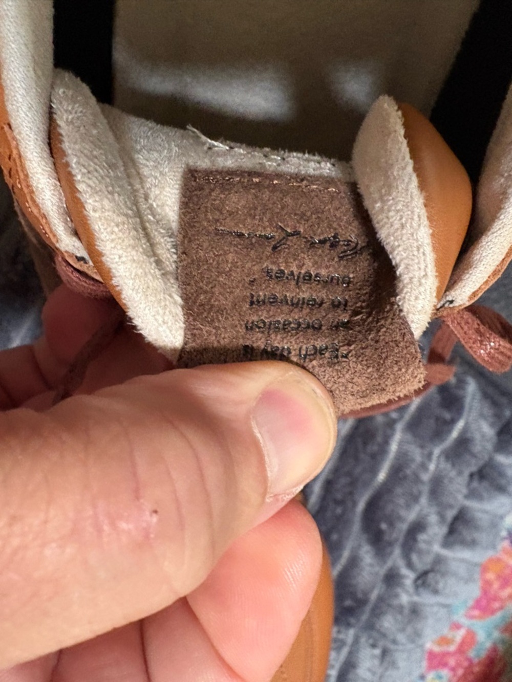 Ralph Lauren Tan & Brown Leather Suede Low-Top Sneakers - Picture 3 of 4